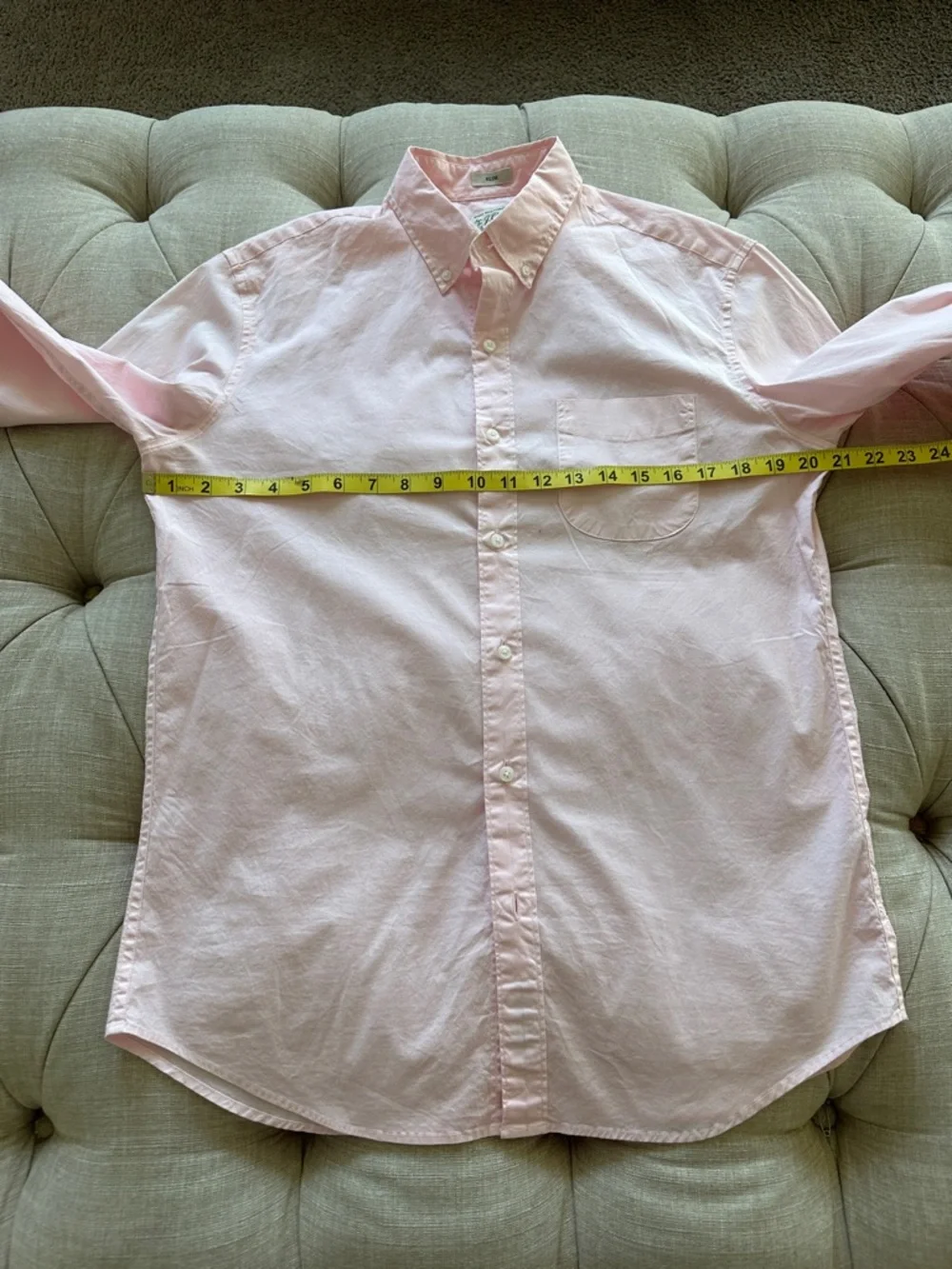 J. Crew Pale Pink Slim Button-Down Shirt